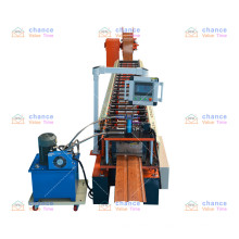 Fully automatic roll forming vertical rack groove machine for aluminum siding